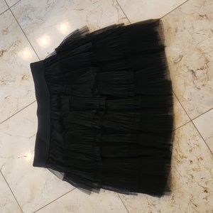 Tulle Black Mini Skirt